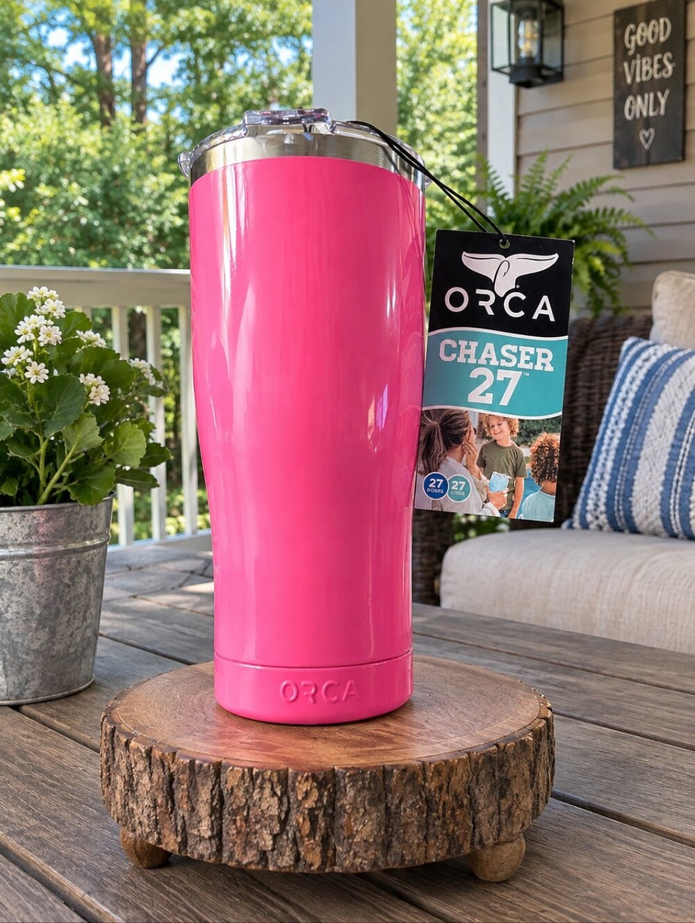 ORCA INSULATED Chaser HG Tumbler -HOT Pink NWT